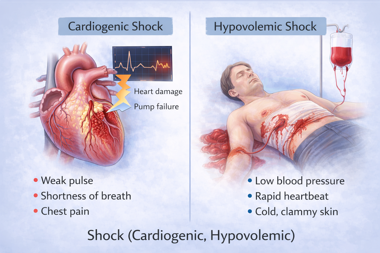 Shock (Cardiogenic, Hypovolemic)